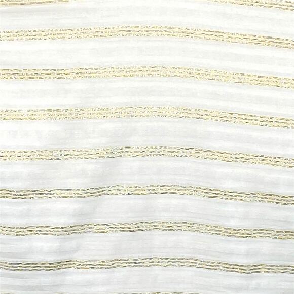 Lilly Pulitzer Kerry Striped Strapless Fit and Flare Dress White Gold Women 8 - Picture 5 of 13